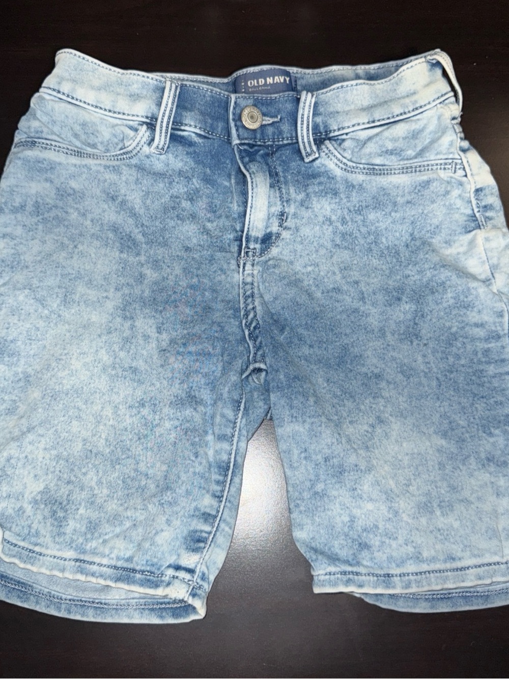 Old Navy Light Blue Acid Wash Girls Denim Shorts